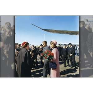  President John F. Kennedy and Jacqueline Kennedy Arrive at 