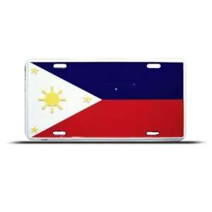  Philippines Filipino Flag License Metal Plate Wall Sign 