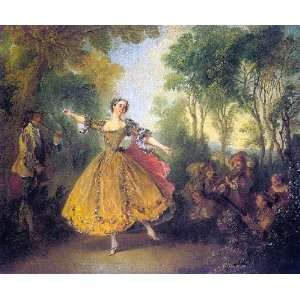   painting name: The Dancer Camargo, By Lancret Nicolas Home & Kitchen