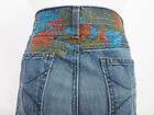 HABITUAL Blue Embroidered Cropped Jeans Pants Sz 30  
