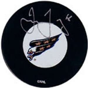  Jaromir Jagr Autographed Washington Capitals Hockey Puck 