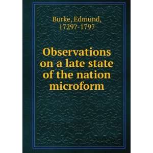  Observations on a late state of the nation microform 
