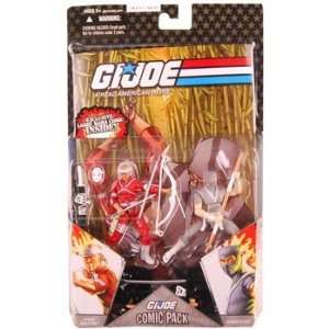  GI Joe Comic Figure Hard Master and Snake Eyes Toys 