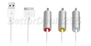 AV TV USB Composite Cable for Ipad Ipod iPhone 4G Touch  