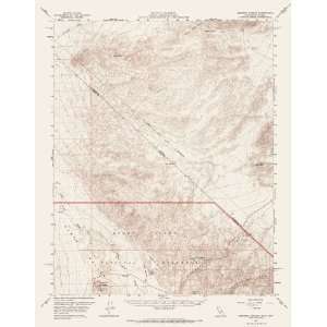  USGS TOPO MAP UBEHEBE CRATER QUAD CALIFORNIA (CA/NV) 1957 