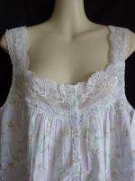 Eileen West Cotton Lawn Nightgown and Robe 1X NWT Lovely Floral Eileen 