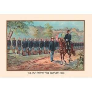 U.S. Army Infantry Field Equipment, 1899   Paper Poster 
