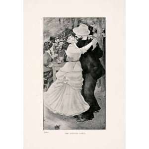  1903 Print Portrait Country Dance Club Costume Fashion 