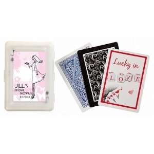  Baby Keepsake: Pink Bridal Theme Personalized Playing Card 