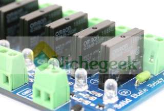   5V Solid State Relay Module Board.OMRON SSR 4 PIC ARM AVR DSP Arduino
