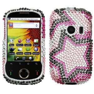  Twin Stars Diamante Protector Cover for HUAWEI M835 Cell 