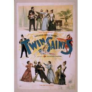  Poster Twin saints the new comedy in 3 acts  by Frank J 