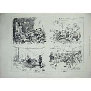  1896 Transvaal War Army Facsimile Sketch Men Prior