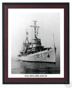 USS SKYLARK ASR 20 , US Naval Ship, USN Navy Photo Print  