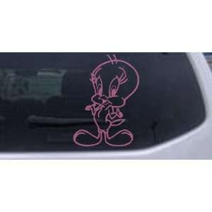 Tweety Bird Cartoons Car Window Wall Laptop Decal Sticker    Pink 12in 