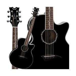   Acoustic Electric Guitar (Classic Black): Musical Instruments