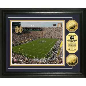  Notre Dame Stadium 24KT Gold Coin Photomint Sports 
