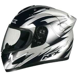  AFX FX 30 Full Face Motorcycle Helmet Silver Extra Large Automotive