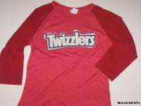   Juniors Graphic Tee Tshirt Red Twizzlers Long Sleeve Shirt NEW  