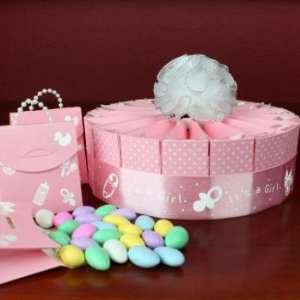  1 Tier Baby Shower Favor Cake Kit   Its a Girl: Home 