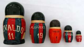 Barcelona Russian Dolls Rivaldo Pep Guardiola Kluivert  