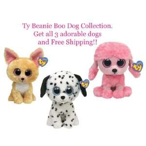  Ty Beanie Boos Cuddly Dog Trio Toys & Games