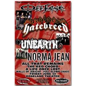  Hatebreed Poster   C Concert Flyer   Off fest