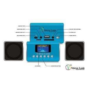  NEW MP3 Mini Boombox Blue (Digital Media Players): Office 