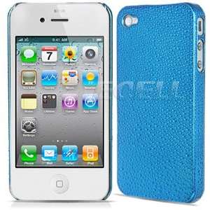  Ecell   GLOSS BLUEAINDROPS HARD BACK CASE FOR APPLE iPHONE 