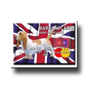   Hound Bark Of England Credit Card Fridge Magnet 