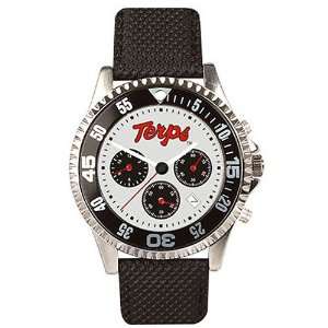 Maryland Terrapins Suntime Competitor Chronograph Watch   NCAA College 