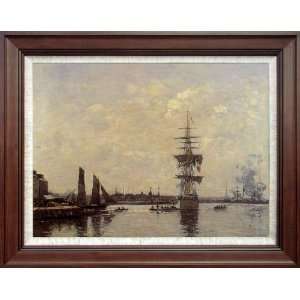   Oil Paintings: Sailing Boats Quay   Free Shipping: Home & Kitchen