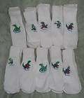   Lot 25 Bundles of 3  75 pair Boys or Girls Dinosaur TUBE Socks,irr