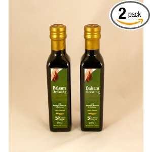 Cretan Nectar 100% Natural Aged Balsamic Vinegar Dressing, Two 8.5 