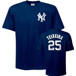   Name and Number Navy New York Yankees T Shirt: Sports & Outdoors