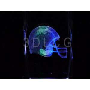  NFL San Diego Chargers 3D Laser Etched Crystal S1: Sports 