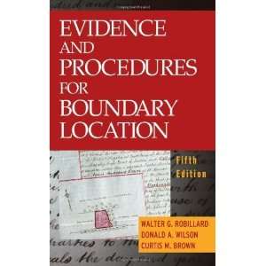   for Boundary Location [Hardcover] Walter G. Robillard Books