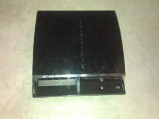 Broken Sony PlayStation 3 80 GB Piano Black Console as is  
