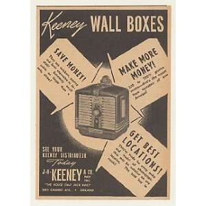  1940 Keeney Wall Box Jukebox Print Ad (45269): Home 