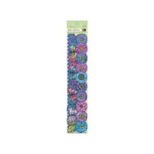  K&Company Tim Coffey Cottage Garden Adhesive Borders, Cool Mix 