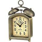 Bulova B8128 Holgate Metal Case Antique Bronze Clock  