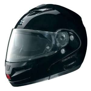  N103 Motorcycle Helmet, Outlaw Gloss Black, Large: Sports 