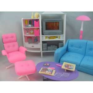  Barbie Size Dollhouse Furniture   Family Room: Toys 