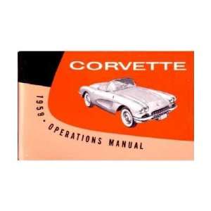    1959 CHEVROLET CORVETTE Owners Manual User Guide: Automotive