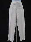 TRINA TURK Ivory Cotton Low Rise Boot Cut Pants Slacks Size 4  