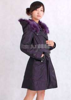 New Womens Nick Coat Jacket with Hood Fox Fur Trimmed  