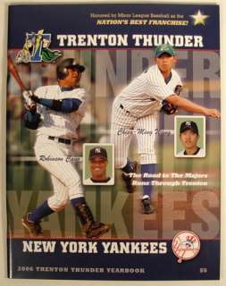 TRENTON THUNDER NY YANKEES 2006 YEARBOOK ROBINSON CANO  