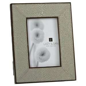  Lazy Susan Putty Faux Shagreen Leather Frame, 4 x 6 Inches 
