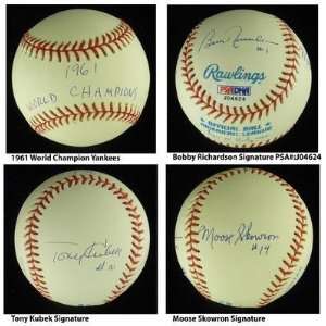   Kubek   Autographed Baseballs 
