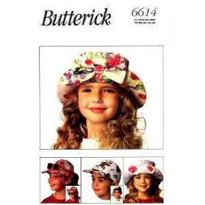   Butterick 6614 Sewing Pattern Childrens Hats: Arts, Crafts & Sewing